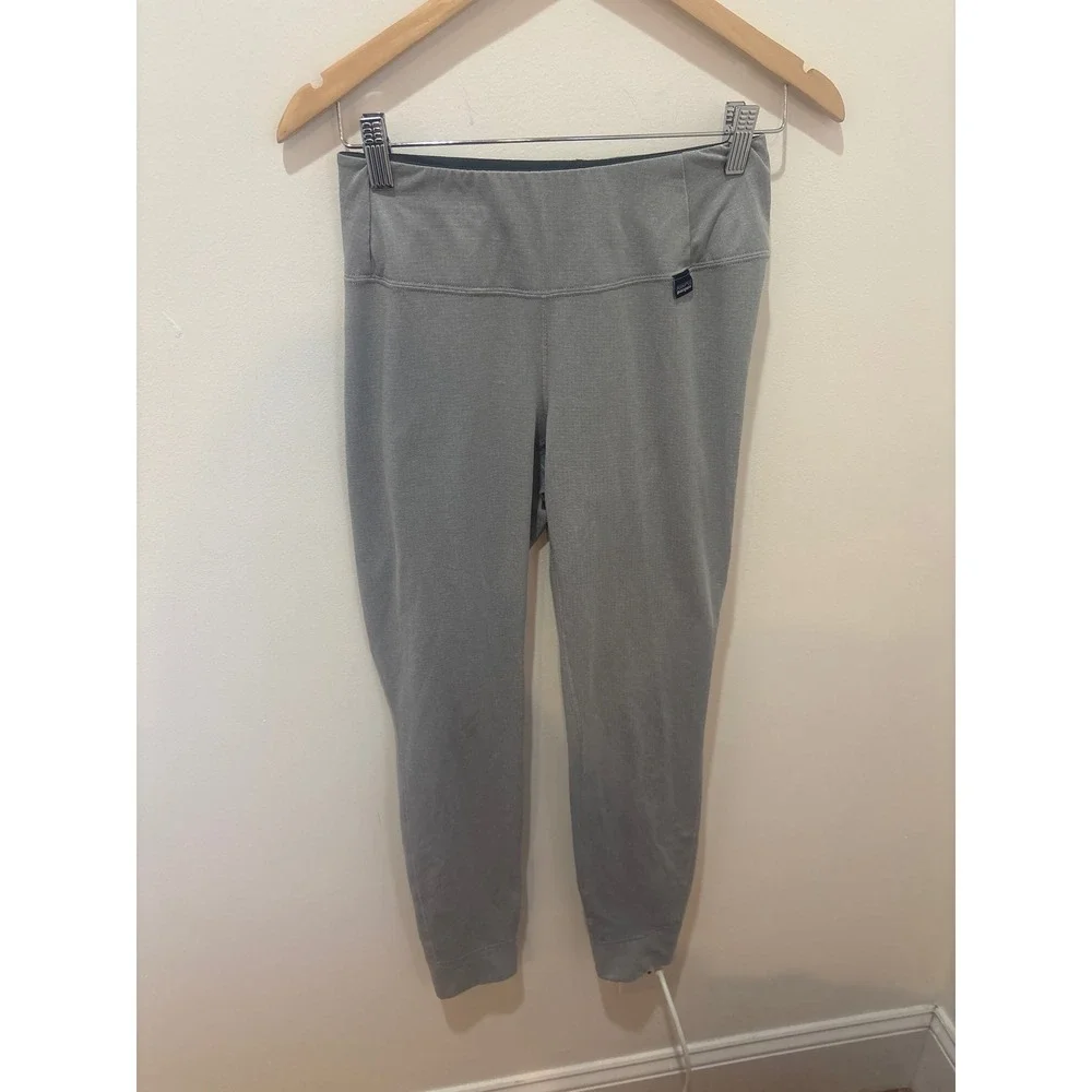 Patagonia Capilene Midweight Baselayer Leggings Gray‎ Polartec Mens S Small